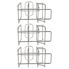 BEARGOOD 熊好貼 無痕掛勾 吹風機架, 大容量全不鏽鋼架, 不鏽鋼, 3個