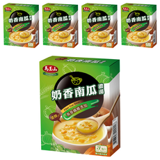 馬玉山 奶香南瓜濃湯 Set, 燕麥纖維添加, 45g, 5盒