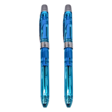 O.B. 歐布德 多功能三用筆，0.5mm自動鉛筆/0.7mm纖維簽字筆，日本製, 淡藍色, 2支