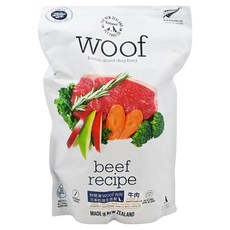 NZ Natural PET FOOD WOOF狗狗冷凍乾燥生食餐, 牛肉, 1kg, 1袋