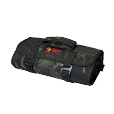 Oregonian Camper 可拆式吊掛捲包 30x54 cm #OCB-2209 餐具/紙巾收納, 黑迷彩, 4層, 1個