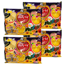 SANRITSU 三立製菓 源氏派 南瓜風味 萬聖節版 14枚入, 126g, 4袋