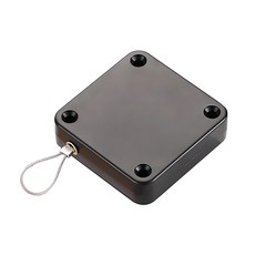 免打孔自動閉門器, ABS材質, 包塑鋼絲繩, 3M無痕貼, 500g/800g拉力, 1個