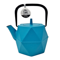 IWACHU 岩鑄 南部鐵器 石榴急須 茶壺 附濾網 #12375 (夏威夷藍) 700ml 日本製造, 1個