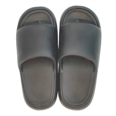 EVA踩屎感超厚休閒拖鞋 - 尺寸44-45, 典雅黑