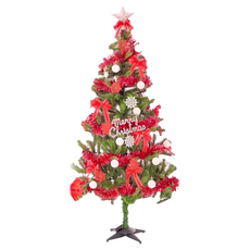 摩達客 耶誕特仕幸福型裝飾綠色聖誕樹 附100燈LED燈, YS-GTC06611, 6尺(180cm)