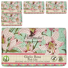 Florinda 粉紅百合植物香皂, 200g, 5個