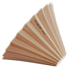 ORIGAMI Coffee 陶瓷濾杯，可用於洗碗機、微波爐、烤箱, 奶茶色, 1個