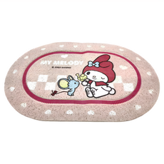 MY MELODY 美樂蒂 SANRIO 三麗鷗 橢圓刮泥地墊 59 x 39 x 0.7cm, 美樂蒂-美好時刻 粉色, 1個