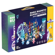 DIGE 聲光系列 太空競速磁力片 129PCS, 1盒