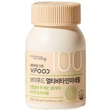 브이푸드 멀티비타민 미네랄, 60정, 1개