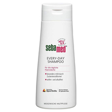 sebamed 施巴 EVERY DAY SHAMPOO 清潔溫和洗髮乳 中性配方 植物基底活性成分 深入清潔 無皂無鹼 溫和不刺激, 200ml, 1瓶