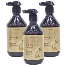 OUR FAMILY 一家人 佛手柑精油護髮素 滋養乾燥髮尾, 撫平毛躁, 500ml, 3瓶