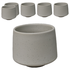 JUST HOME 星隱抹茶杯 陶瓷材質 規格6.8x8cm 200ml, 0057-08A, 6個