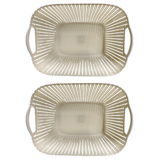 麻花收納籃(大) PP聚丙烯材質 台灣製, 40 x 27.6 x 24cm, 1195, 2個