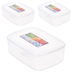 KEYWAY 聯府 巧麗長型密封盒, 3個, 3L
