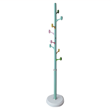 EASYHOME 彩虹8掛勾衣帽架, 30 x 30 x 177cm, 藍色, 1組