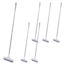 二合一V形刷頭縫隙地板刷, 120度旋轉, 三角刷頭, 密集毛刷, 軟橡膠刮板, 22 x 4.5 x 107cm, 6個