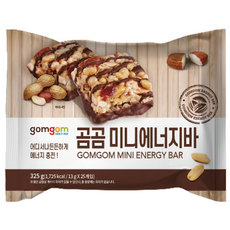 gomgom 迷你能量棒 1 725 kcal / 13 g x 25個, 325g, 1包