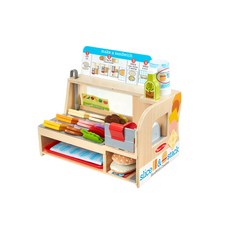Melissa&Doug 瑪莉莎 玩食趣 三明治吧檯組, 多色, 1組
