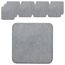 收納王妃 珪藻土方型柸墊, 10個, 灰色