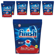 finish MUSE 洗碗機專用 紅球強效洗碗錠 94錠, 6包, 18g