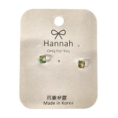 Hannah 正韓單鑽耳環
