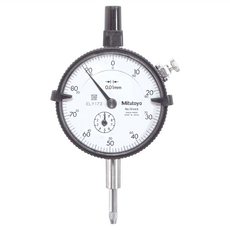 Mitutoyo 三豐 百分錶 2046A(2046S) 測量範圍 0-10mm 精度0.01mm, 白色 + 黑色 + 銀色, 1個