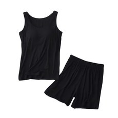 NEW FORCE 莫代爾Bra背心短褲套裝 舒適面料 居家服 時尚