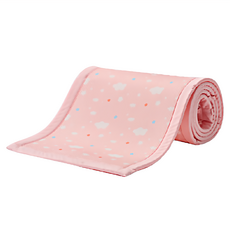 PeNi 培婗 3D透氣嬰兒床床圍 粉橘星空 嬰兒安全防護