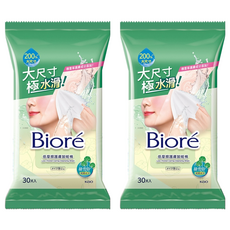 Biore 蜜妮 低摩擦護膚卸粧棉, 30片, 2包