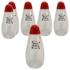 NAKAYA 日本調料瓶 紅色 6個, 340ml, 1組