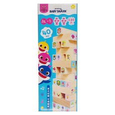 pinkfong 碰碰狐 趣味疊疊樂，40塊原木材質, 1盒, PF034B