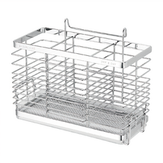 DAY&DAY 日日家居 長方型餐具桶 附滴水盤 #304 不鏽鋼, 1組