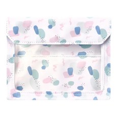 KING JIM FLATTY WORKS 色塊 多用途帆布收納袋 A6 尺寸 輕巧易攜帶, 1個