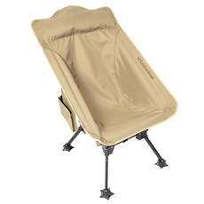 Outdoor Base R5 中背椅, 荒漠沙, 輕巧便攜, 舒適中背設計, 1個