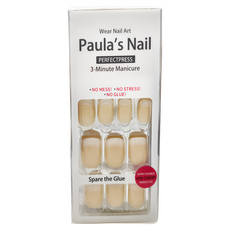 Paula's Nail 寶拉美甲 24片, 簡約法式, 1組