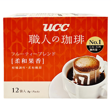 ucc 職人的珈琲 柔和果香濾掛式咖啡, 8g, 12包, 1盒