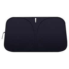 ANBORTEH 安伯特 酷樂車用遮陽板 快速收納款 車用遮陽板/汽車遮陽檔/隔熱遮陽, 黑色, 1個