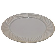 佐和陶瓷 十草平皿 - 簡約風格餐盤 適用多樣菜餚, 1入, 米白, 7吋