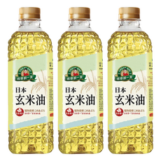 得意的一天 日本玄米油, 日本銷售第一玄米油大廠, 高溫烹調適用, 600ml, 3瓶