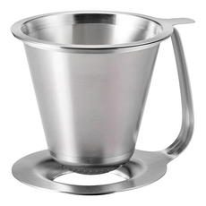 HARIO 好璃奧 雙層不鏽鋼 02濾杯, KDD-02-HSV, 1個