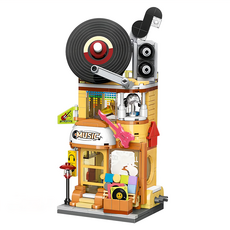 KEEPPLAY 奇妙積木 樂器黑膠店 益智拼裝 創意啟發 音樂主題, 1盒