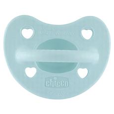 chicco LUXE 矽膠拇指型安撫奶嘴 小, 2-6M, 湖水綠, 1個