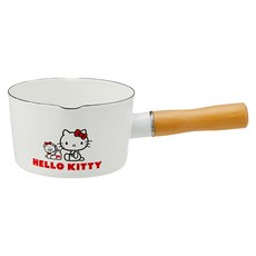 Skater 琺瑯鍋 牛奶鍋13cm(ih對應)0.8升 hello kitty & tiny chume, 13cm, 1入