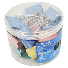 KW-triO 堡勝企業 彩色長尾夾 41mm, 1盒, 24入