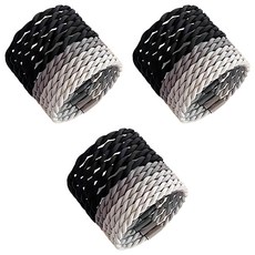 韓系髮圈 Set 30, 簡約淡雅設計, 灰黑冷色系, 高彈耐用, 細螺紋