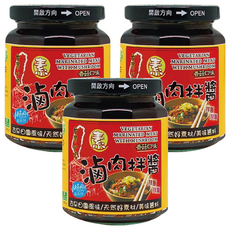 味榮 素滷肉拌醬，香菇口味, 240g, 3罐