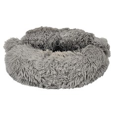 熊掌窩 長毛絨 PP棉 底部塑膠防滑 貓咪/狗適用, 高級灰色, 1個