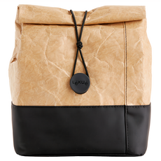 LeKue 質感環保便當袋 駝色 保溫保冷 可重複使用, 1個, 220 x 100 x 220mm